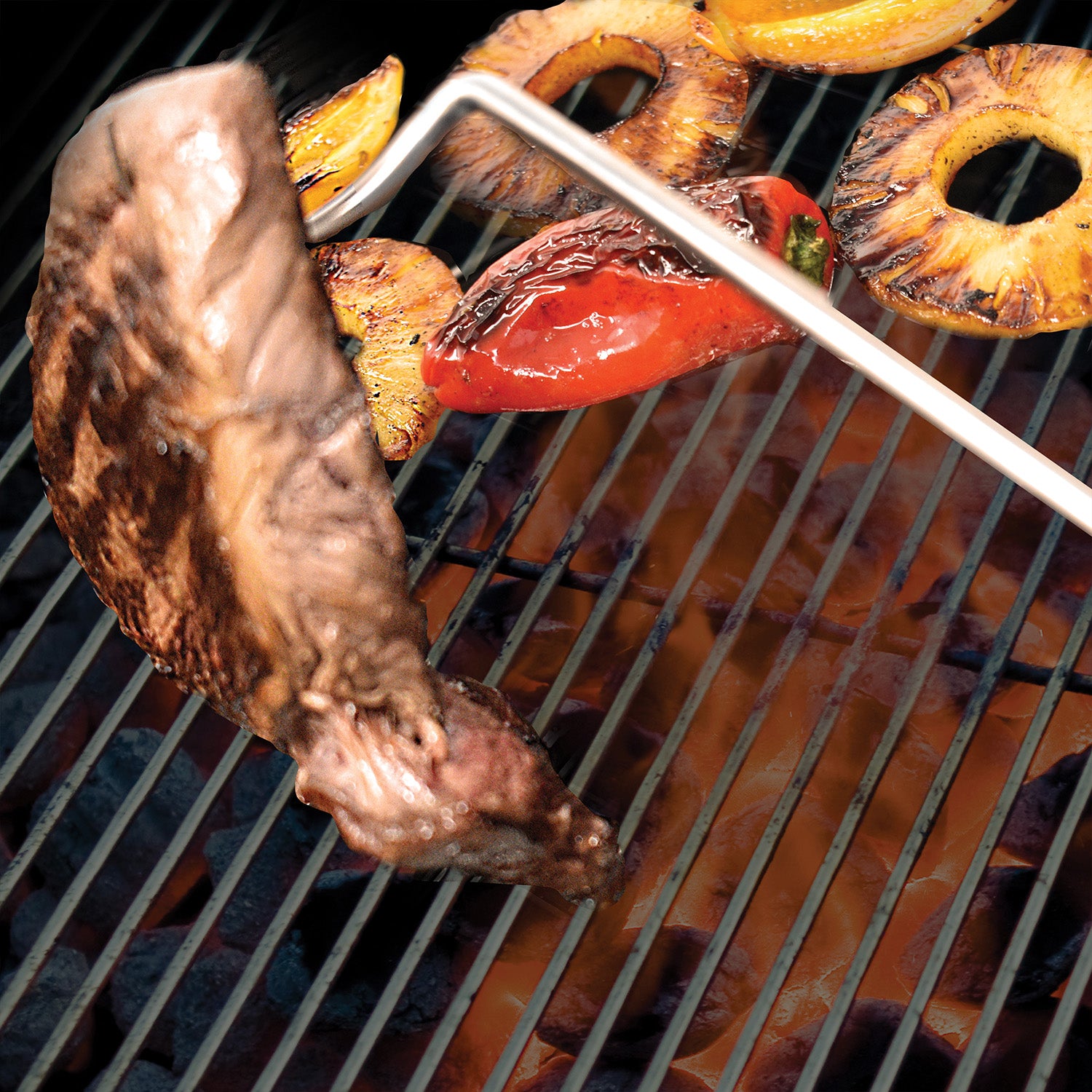 Norpro Hook n' Flip Barbeque and Grill Tool, Stainless Steel