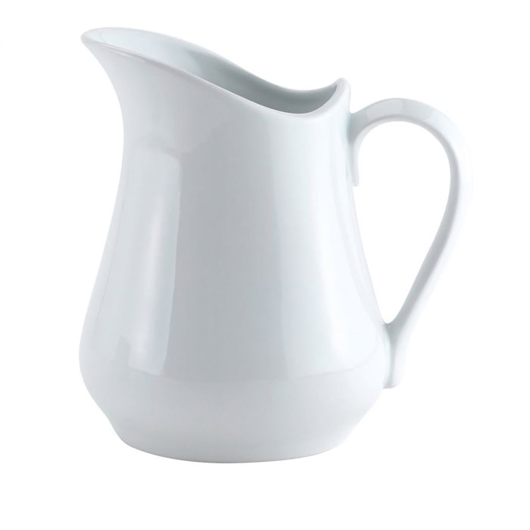 HIC Creamer Pitcher with Handle, Fine White Porcelain, 4-ounces