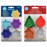 R&M International Assorted Winter Cookie Stamper, Set of 10