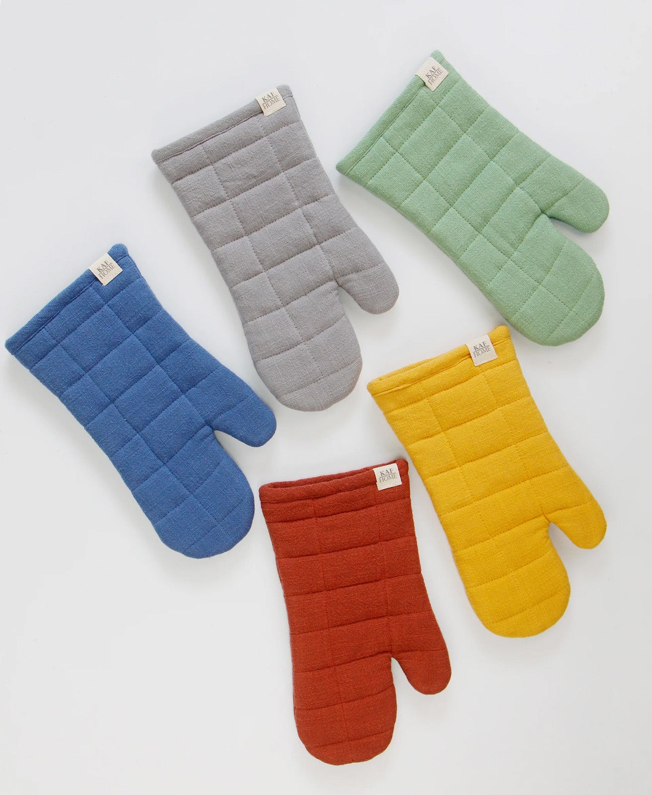 KAF Home Monaco Quilted Oven Mitt, Dutch Blue