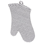 KAF Home Metro Stripe Oven Mitt, Black