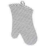 KAF Home Metro Stripe Oven Mitt, Black