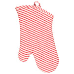 KAF Home Metro Stripe Oven Mitt, Cherry