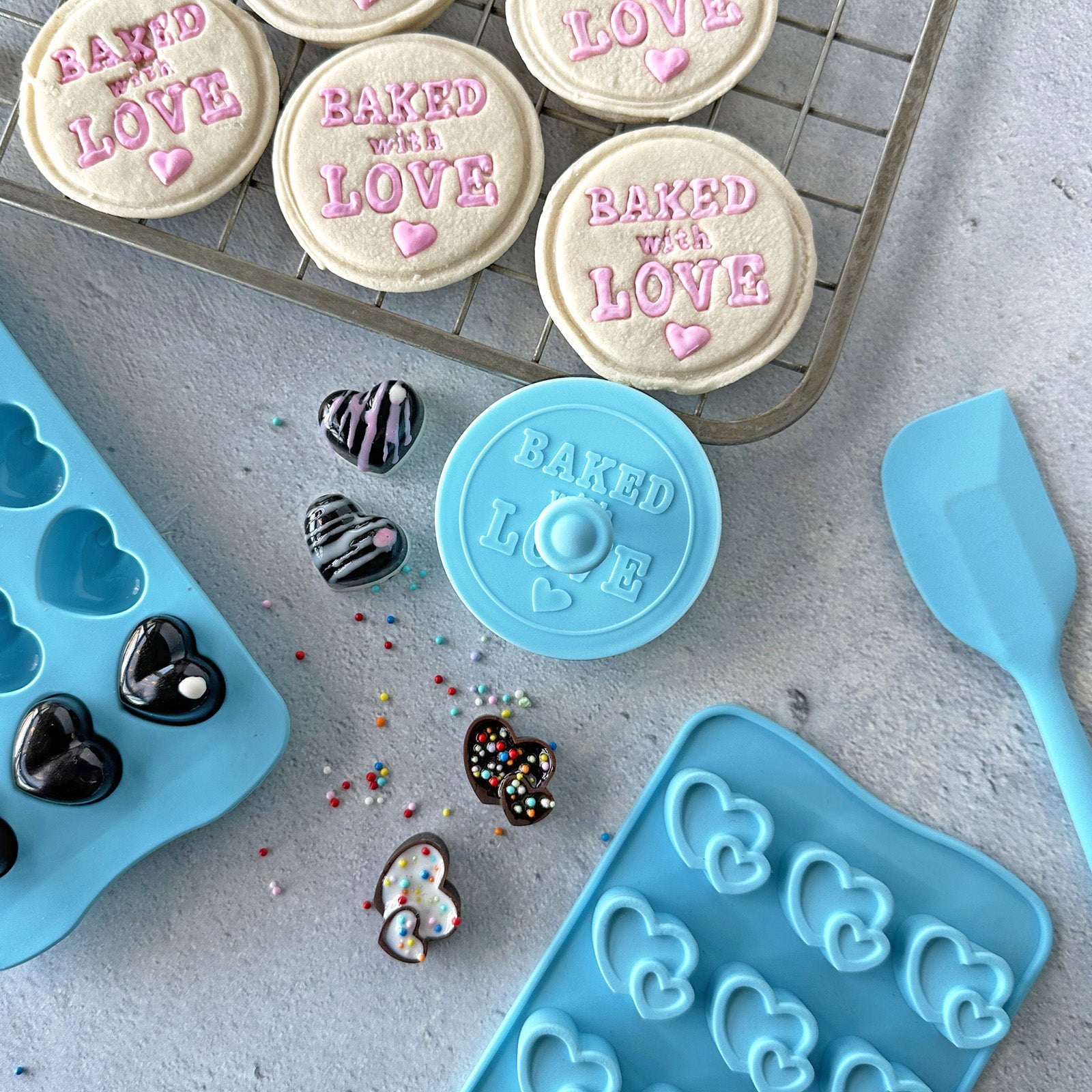 R&M International Silicone Candy Making Mold, 4 Piece Set