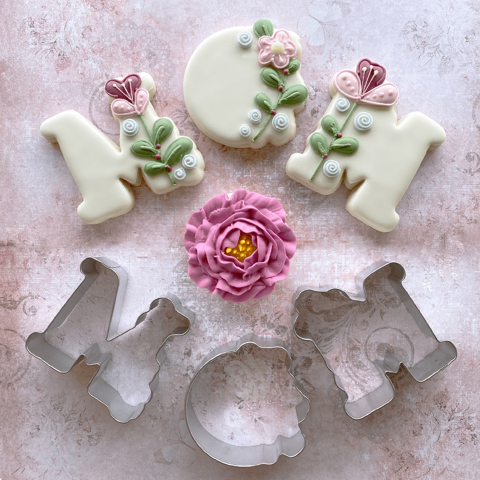 R&M International Spring and Mom Cookie Cutter Set