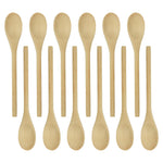 R&M International Wooden Spoon, 8 Inch, Pack of 12