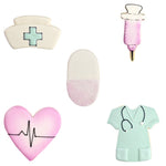 R&M International 9 Piece Dental and Nurse Cookie Cutter Set