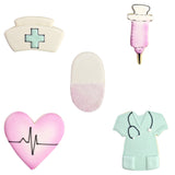 R&M International 9 Piece Dental and Nurse Cookie Cutter Set