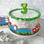 R&M International Construction and Train 6 Piece Cookie Cutter Set