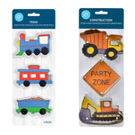 R&M International Construction and Train 6 Piece Cookie Cutter Set