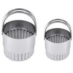 R&M Fluted Biscuit Cutter Set, 2 Inch & 2.75 Inch, Stainless Steel