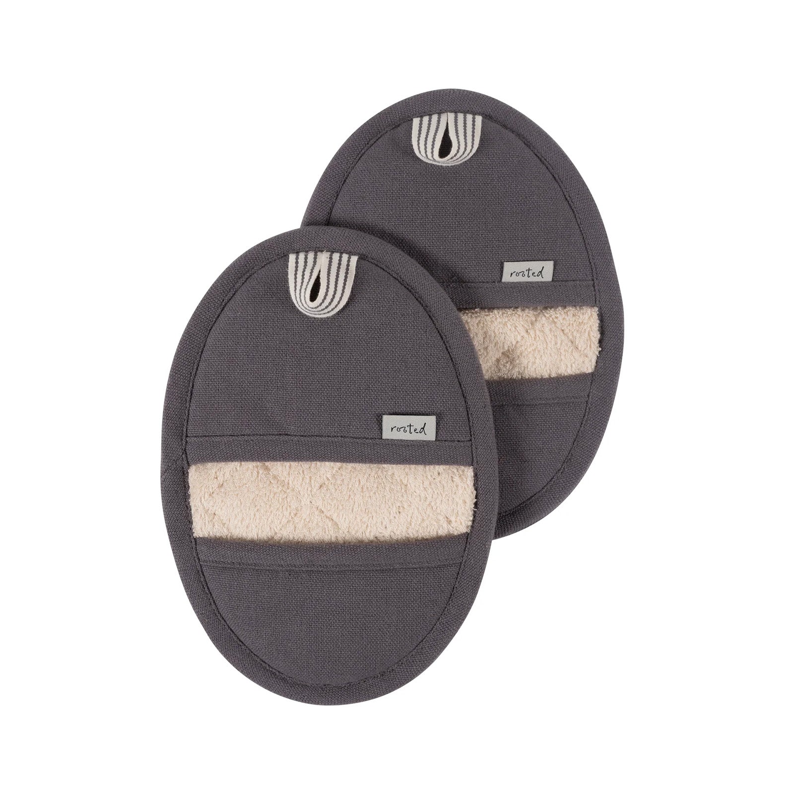 KAF Home Rooted Sustainable Pot Grabbers Set of 2, Teton