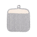 KAF Home Metro Stripe Pot Holder Mitt, Black
