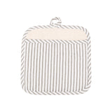 KAF Home Metro Stripe Pot Holder Mitt, Pewter
