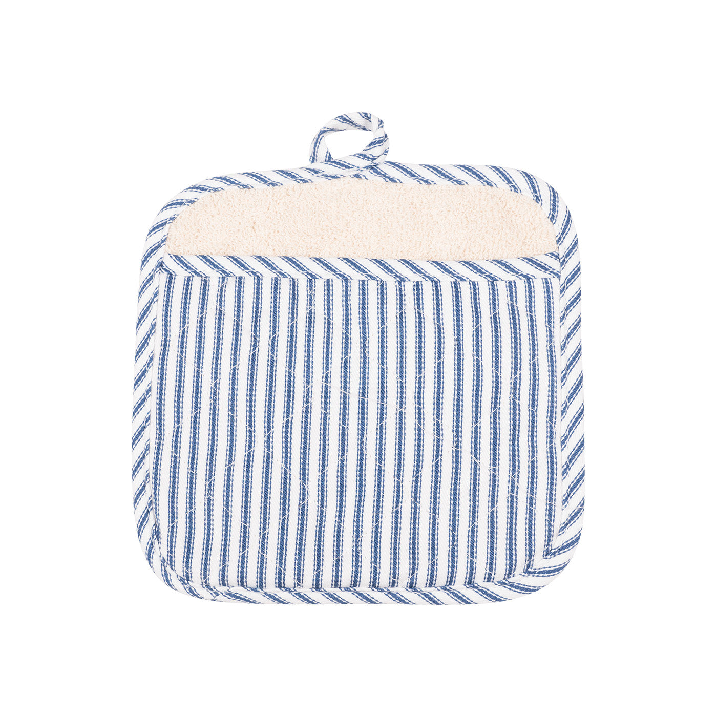 KAF Home Metro Stripe Pot Holder Mitt, Blue