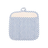 KAF Home Metro Stripe Pot Holder Mitt, Blue