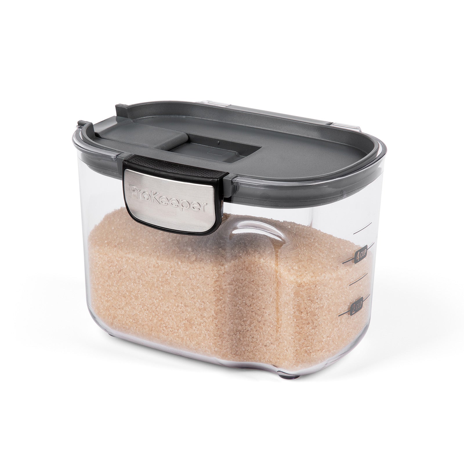 Progressive International ProKeeper+ Airtight Specialty Sugar Storage Container, Clear Plastic