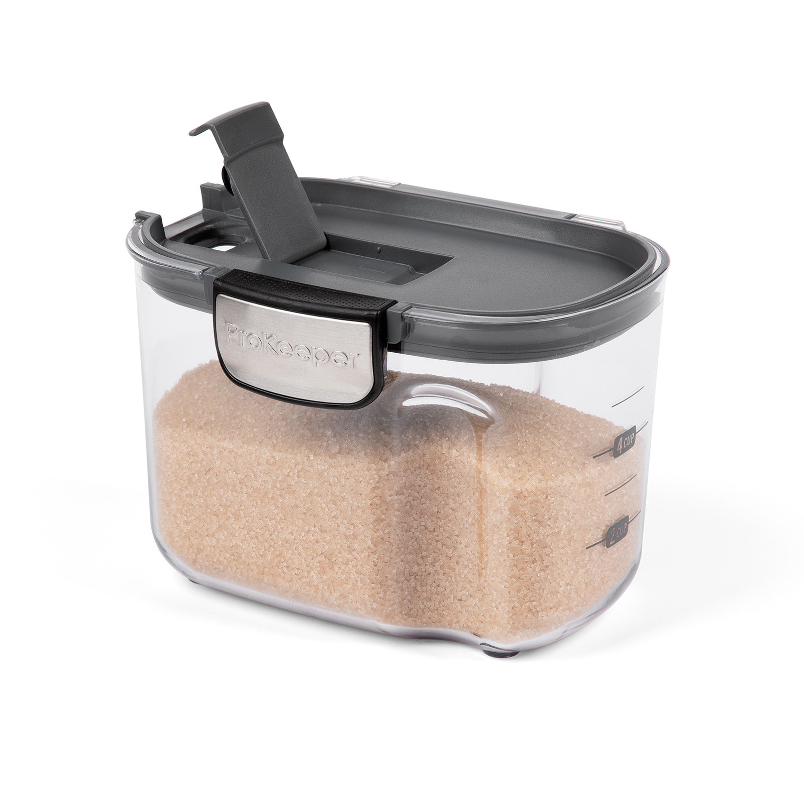 Progressive International ProKeeper+ Airtight Specialty Sugar Storage Container, Clear Plastic
