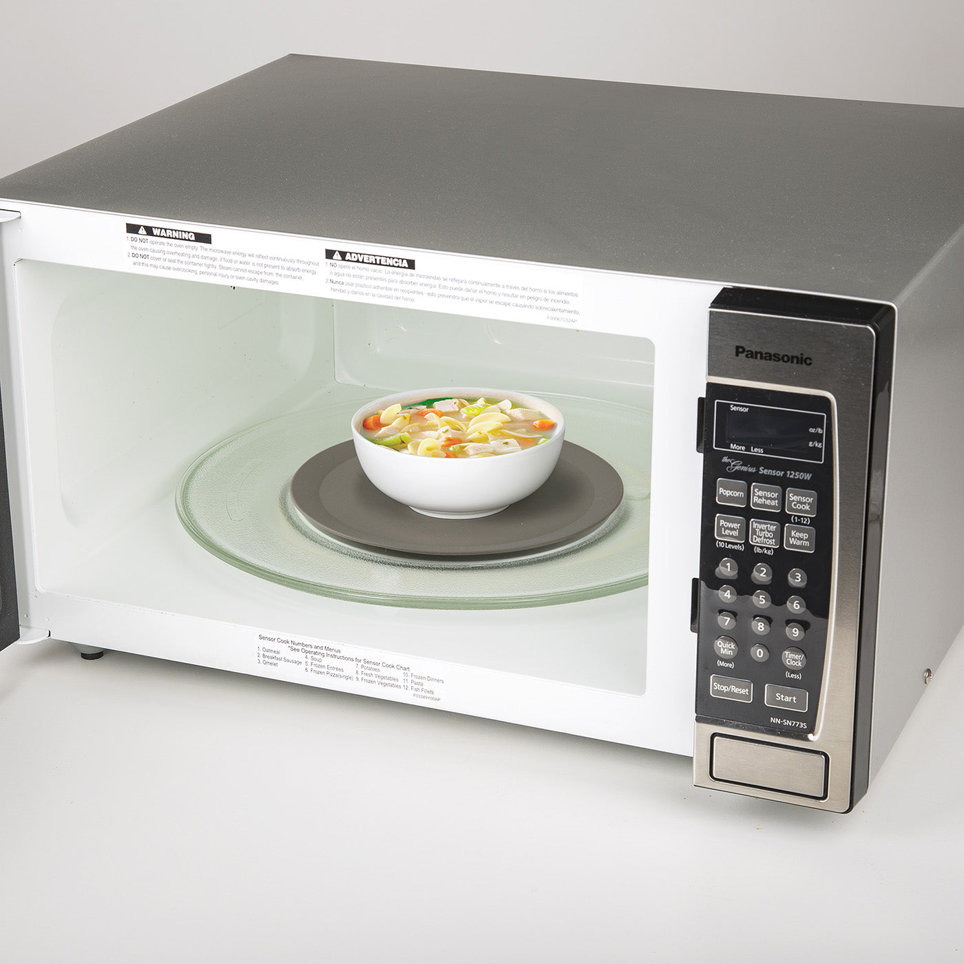 Progressive Prep Solutions Microwave Multi-Mat – 9.5-Inch Silicone Microwave Cover & Trivet