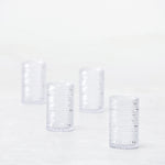 Fortessa Orbetto Outdoor Iced Beverage Cocktail Glass 4 Pack, 13 ounce, Clear
