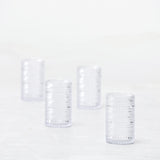 Fortessa Orbetto Outdoor Iced Beverage Cocktail Glass 4 Pack, 13 ounce, Clear
