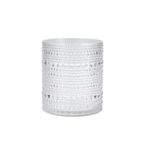 Fortessa Orbetto Outdoor Double Old Fashioned Beverage Cocktail Glass 4 Pack, 10.5 ounce, Clear