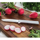 Rada Cutlery 3.25-Inch Regular Paring Knife & 5-Inch Tomato Slicer Stainless Steel Serrated Blade, Silver Handles