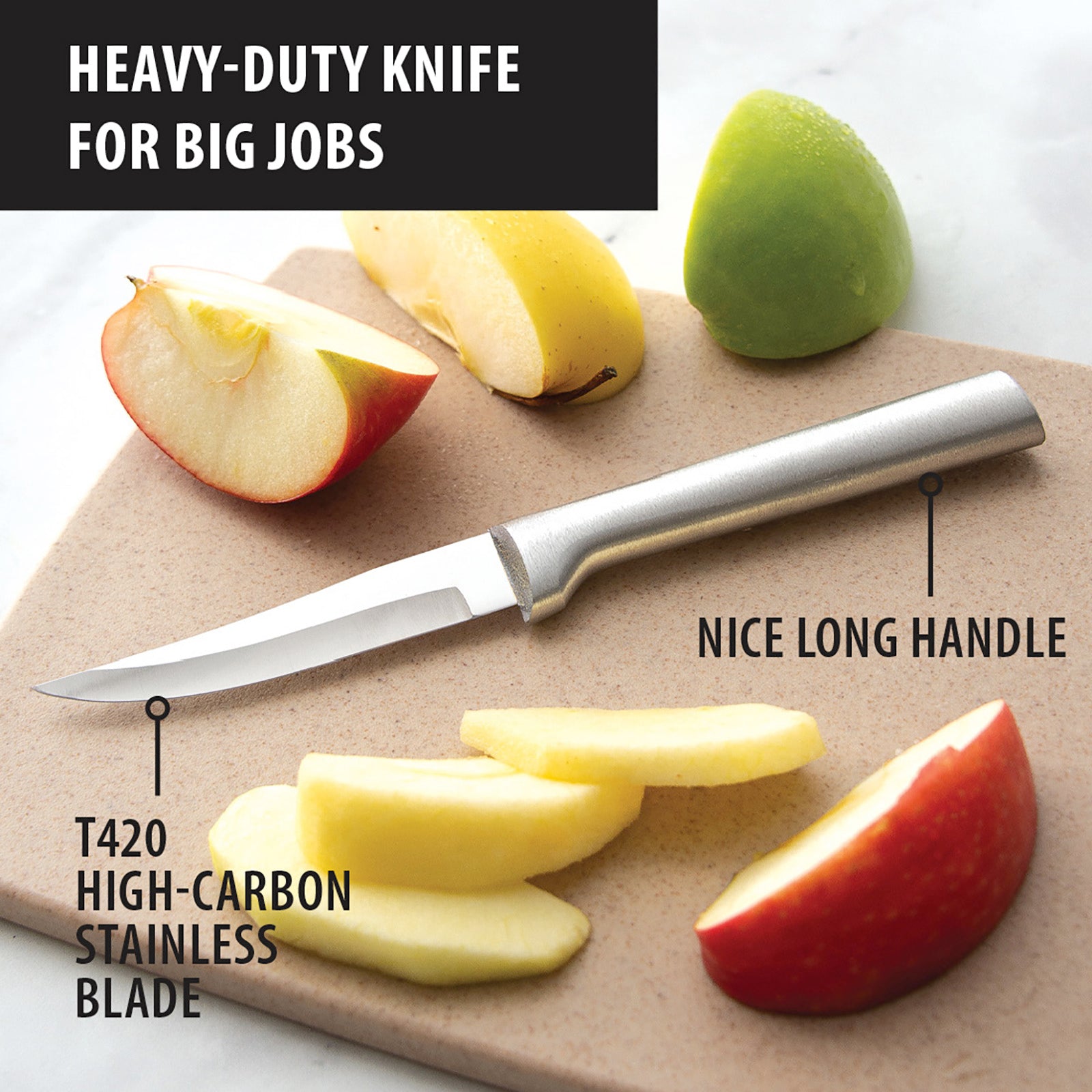 Rada Cutlery Heavy Duty 3.25-Inch Paring Knife, Aluminum Handle