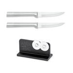 Rada Cutlery Heavy Duty 3.25-Inch Paring Knife Set of 2 & Quick Edge Knife Sharpener