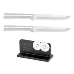 Rada Cutlery 4.875-Inch Utility/Steak Knife Set of 2 & Quick Edge Knife Sharpener
