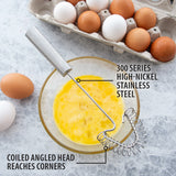Rada Cutlery Handi-Stir Whisk with Spring Face, Aluminum Handle