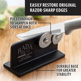 Rada Cutlery Quick Edge Knife Sharpener Stainless Steel Wheels