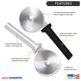 Rada Cutlery Pizza Cutter Stainless Steel Wheel, Aluminum Handle