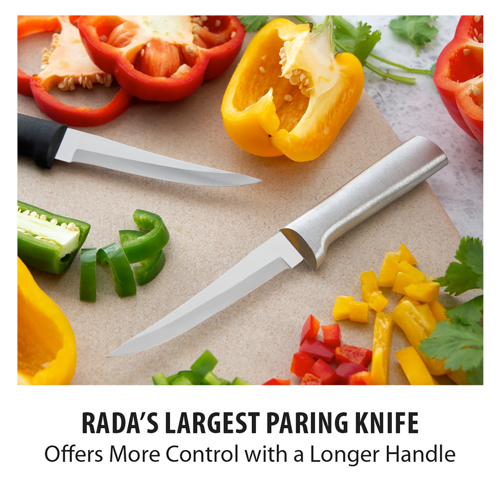 Rada Cutlery 4.375-Inch Super Parer Stainless Steel Blade, Aluminum Handle