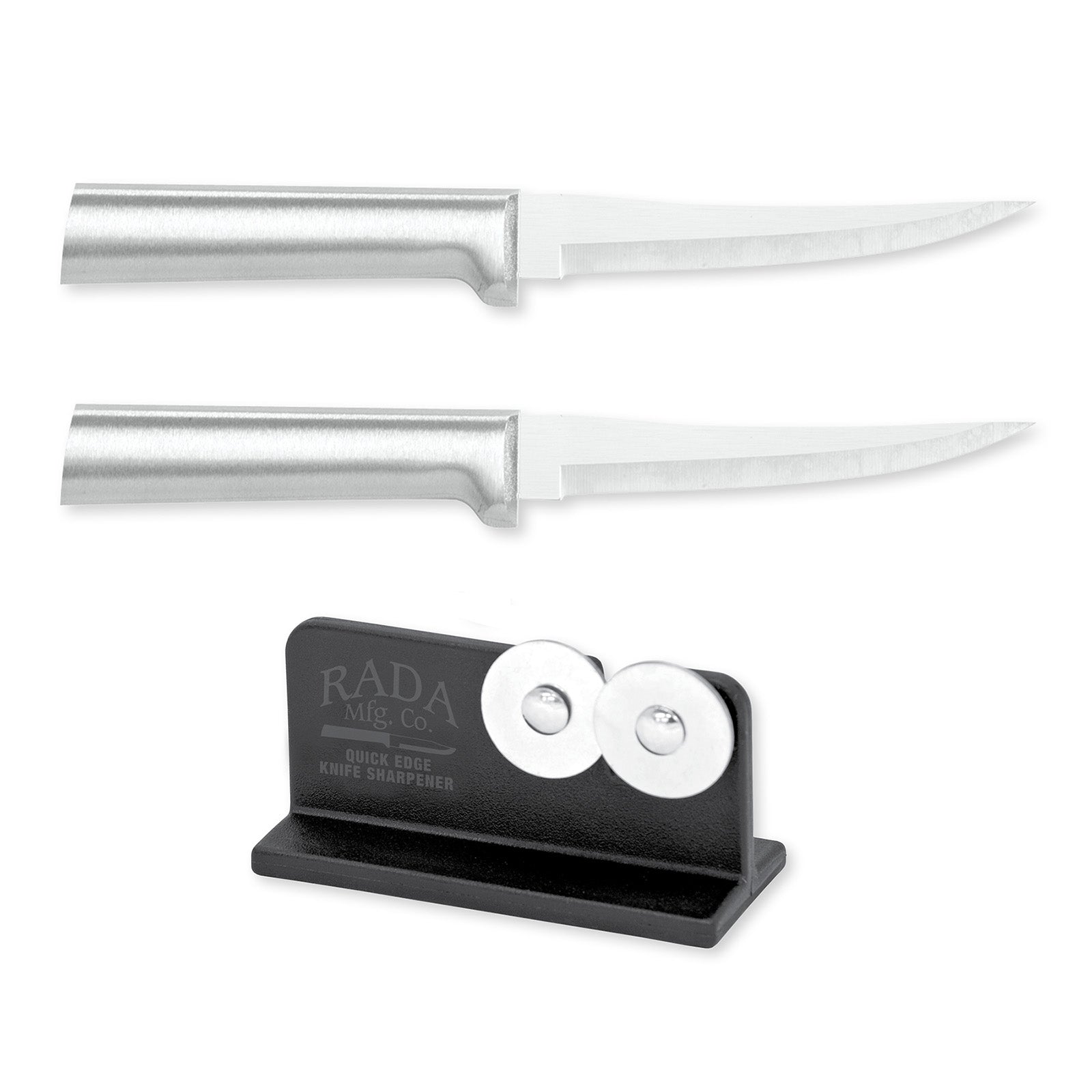 Rada Cutlery 4.375-Inch Super Parer Set of 2 & Quick Edge Knife Sharpener