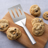 Rada Cutlery Turnover Large Faced Slotted Turner Spatula, Aluminum Handle