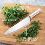 Rada Cutlery 8.5-Inch French Chef Knife Straight Stainless Steel Blade, Aluminum Handle