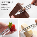 Rada Cutlery 1.75-Inch Swivel Vegetable Peeler, Aluminum Handle