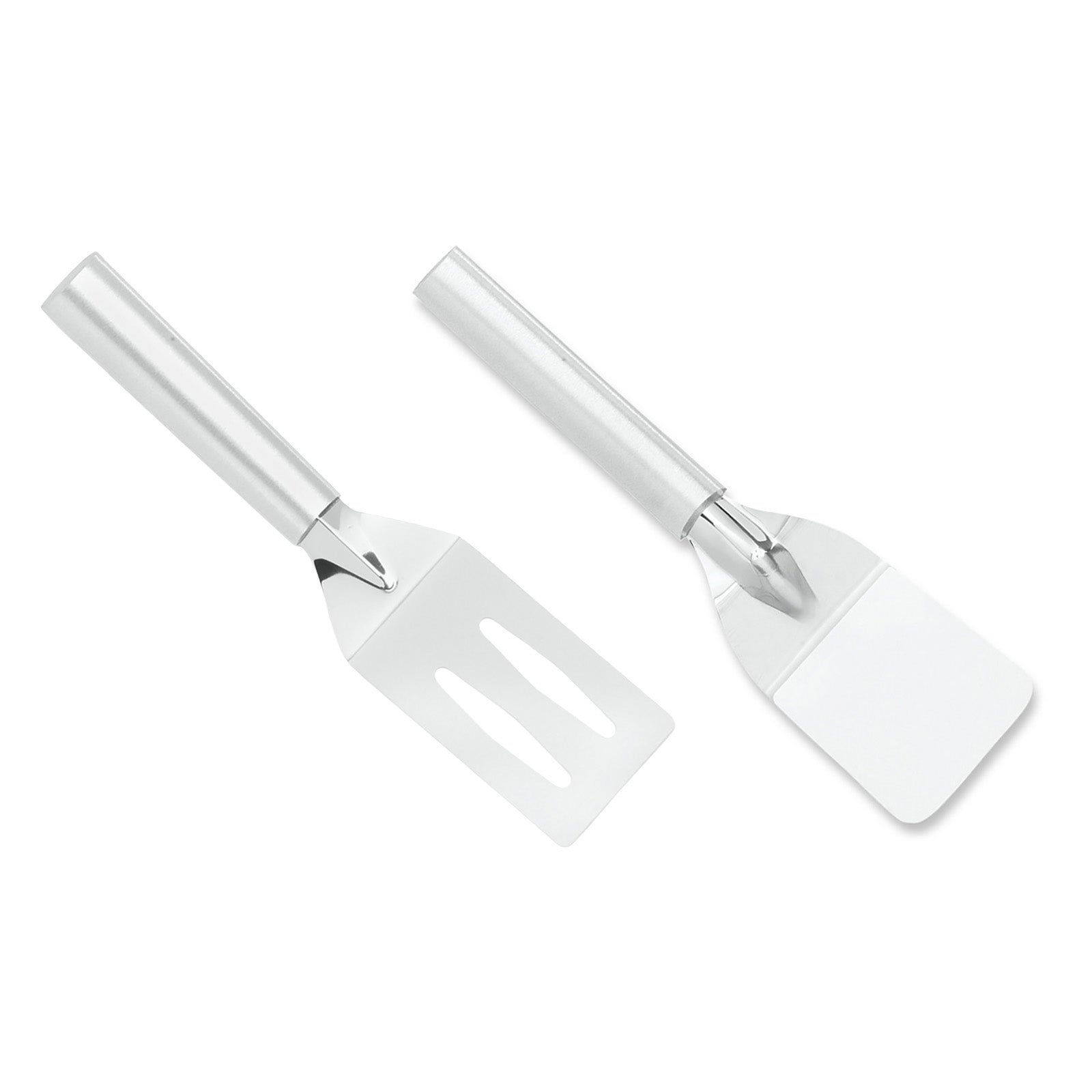 Rada Cutlery 2-Inch Mini Server Solid Turner Spatula & 3.375-Inch Slotted Turner Spatula