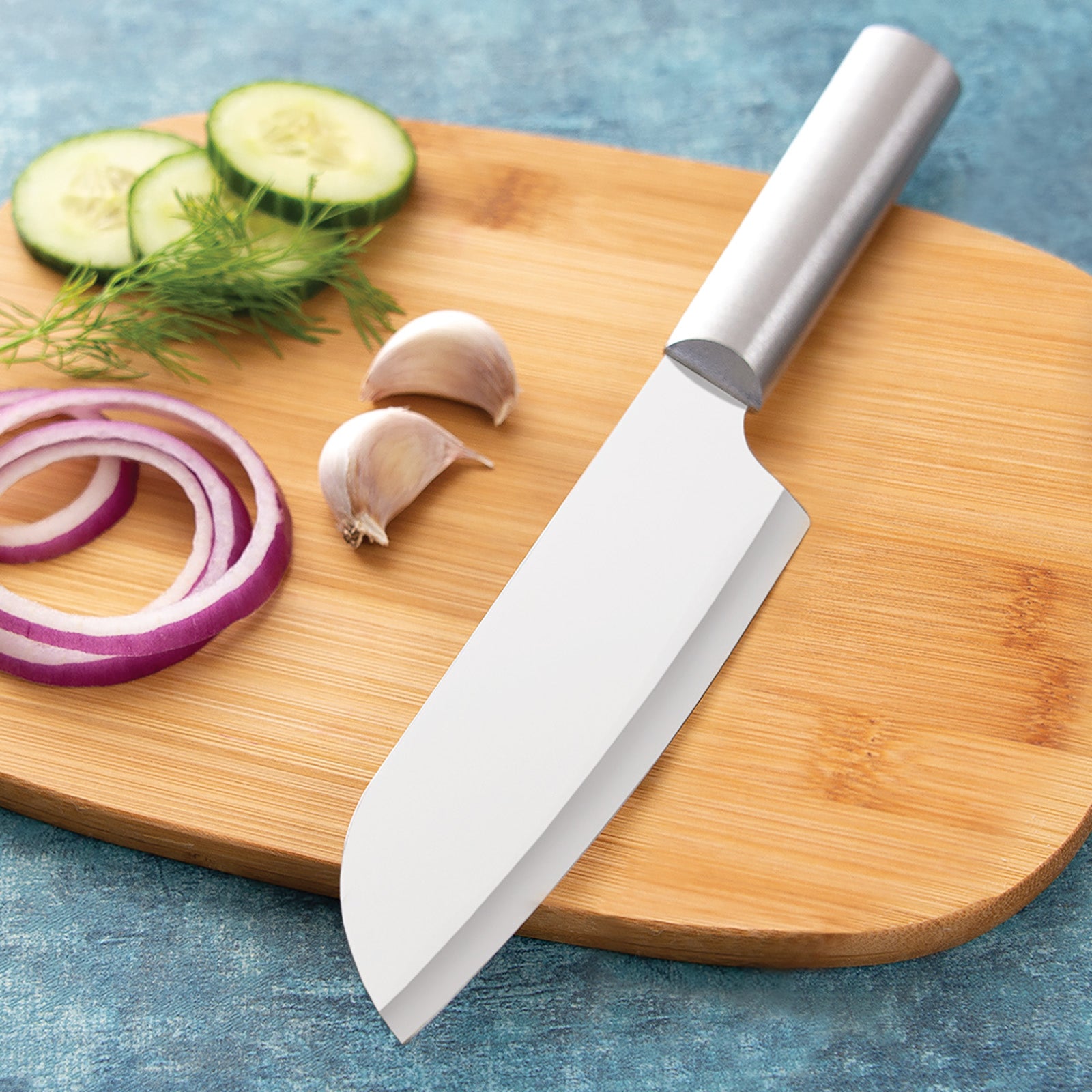 Rada Cutlery 6.25-Inch Cook's Knife Stainless Steel Straight Blade, Aluminum Handle