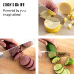 Rada Cutlery 6.25-Inch Cook's Knife Stainless Steel Straight Blade, Aluminum Handle