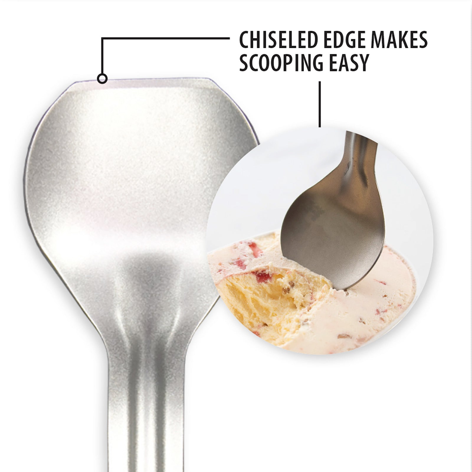 Rada Cutlery 9.25-Inch Ice Cream Scoop, Aluminum Handle