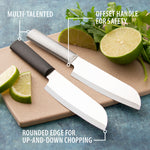 Rada Cutlery 4.75-Inch Cook's Utility Knife Stainless Steel Straight Blade, Aluminum Handle