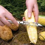 Rada Cutlery 2-Inch Deluxe Vegetable Peeler with Straight Blade, Aluminum Handle