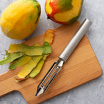 Rada Cutlery 2-Inch Deluxe Vegetable Peeler with Straight Blade, Aluminum Handle