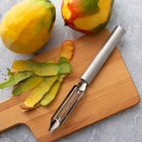 Rada Cutlery 2-Inch Deluxe Vegetable Peeler with Straight Blade, Aluminum Handle