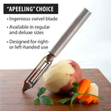 Rada Cutlery 2-Inch Deluxe Vegetable Peeler with Straight Blade, Aluminum Handle