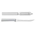 Rada Cutlery 2-Inch Deluxe Vegetable Peeler & 5-Inch Tomato Slicer Stainless Steel Serrated Blade