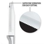 Rada Cutlery 3.25-Inch Serrated Regular Paring Stainless Steel Blade, Aluminum Handle