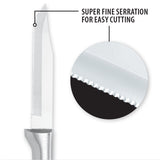 Rada Cutlery 3.25-Inch Serrated Regular Paring Stainless Steel Blade, Aluminum Handle
